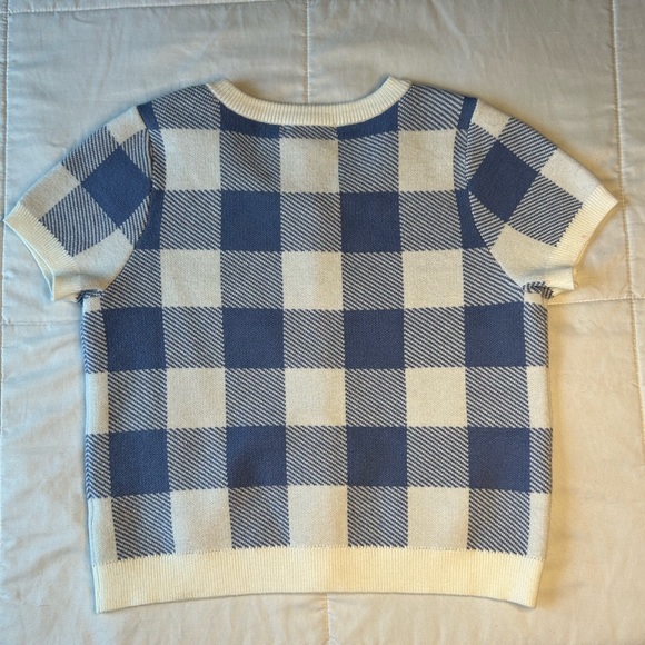 FULL TILT | Plaid Gingham BF Sweater | Size: L - Picture 10 of 10